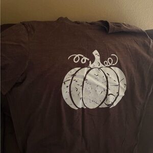 District Brown T-Shirt with White Graphic